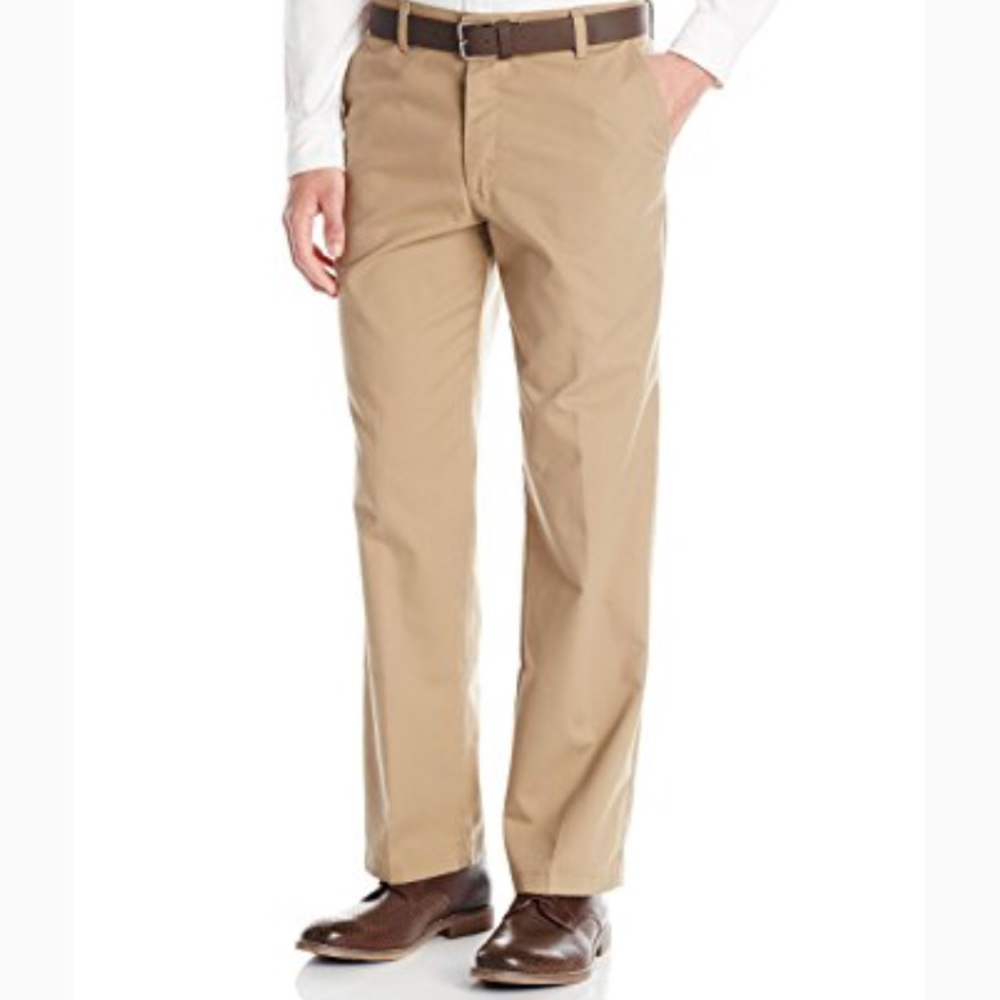 Lee Flat-front khaki dress pants